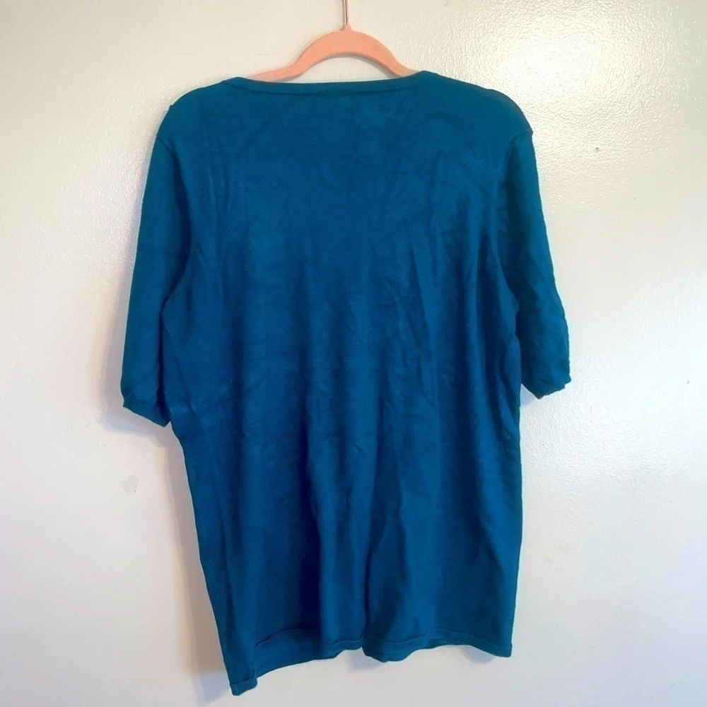 𝅺TORRID Blue Blouse - Picture 2 of 7